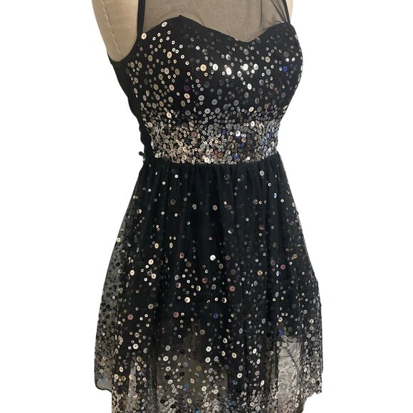 Ruby Rox Sequined Black Dress - Picture 2 of 12